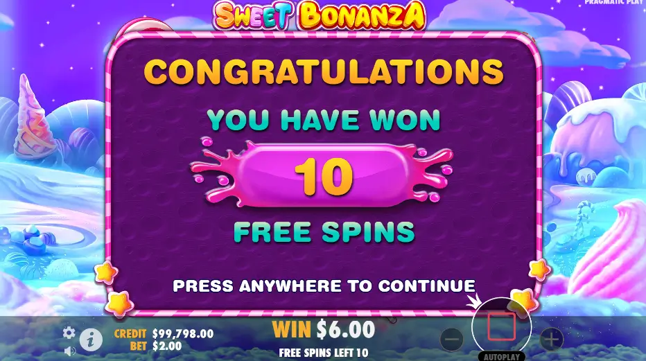 Juego de Sweet Bonanza